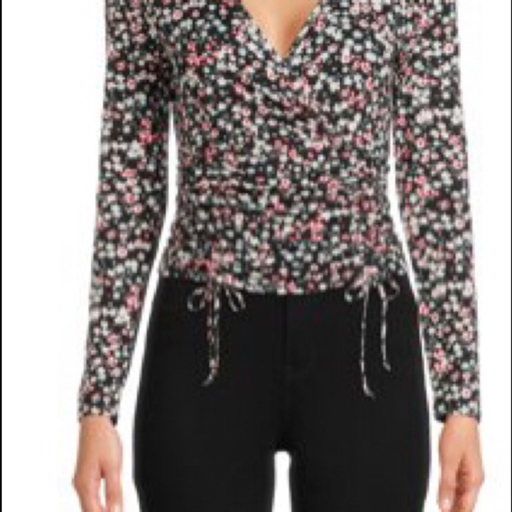 No Boundaries Sizes Medium and Large Floral Long Sleeve Blouses